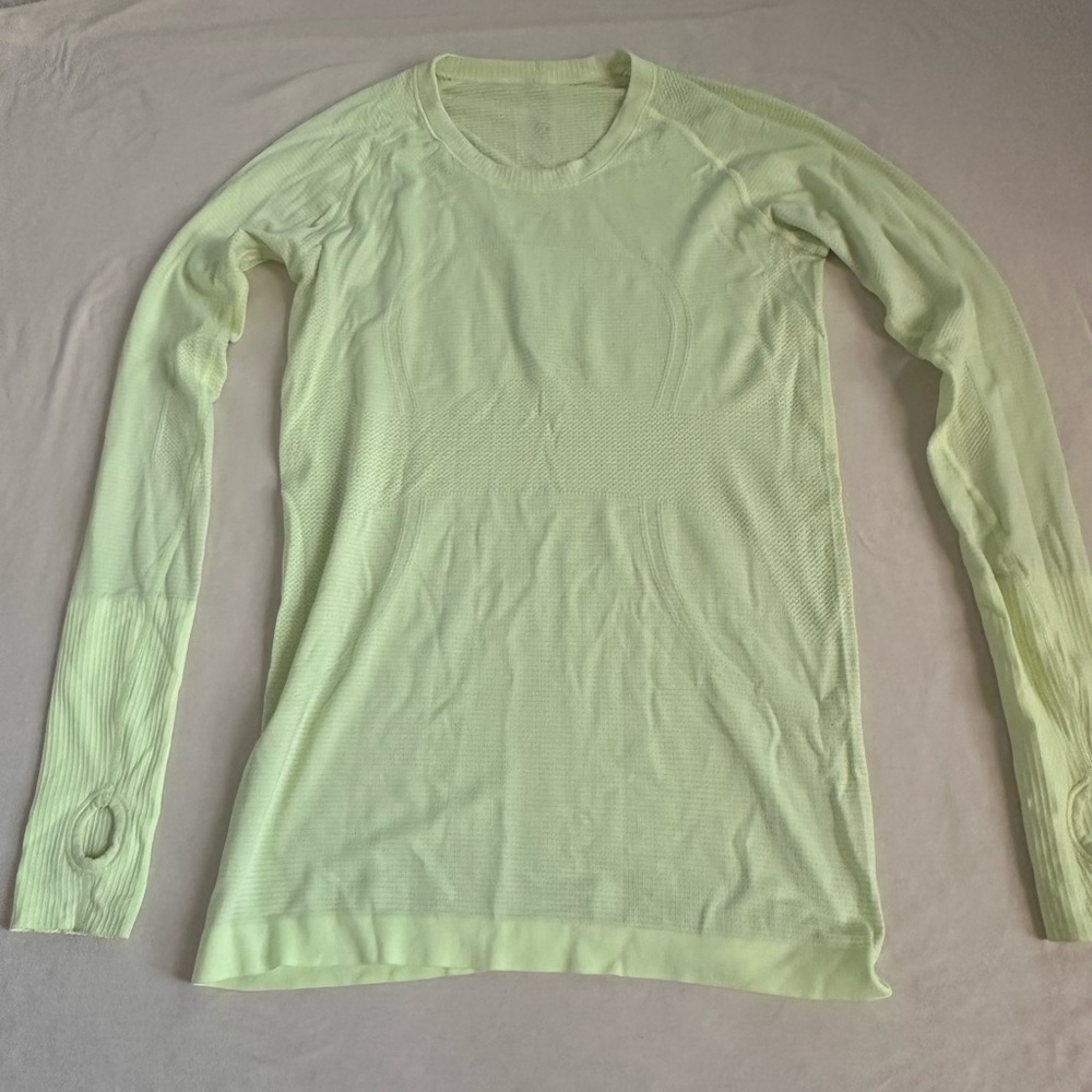 lululemon athletica Light Lime Long-Sleeve Women's Tee